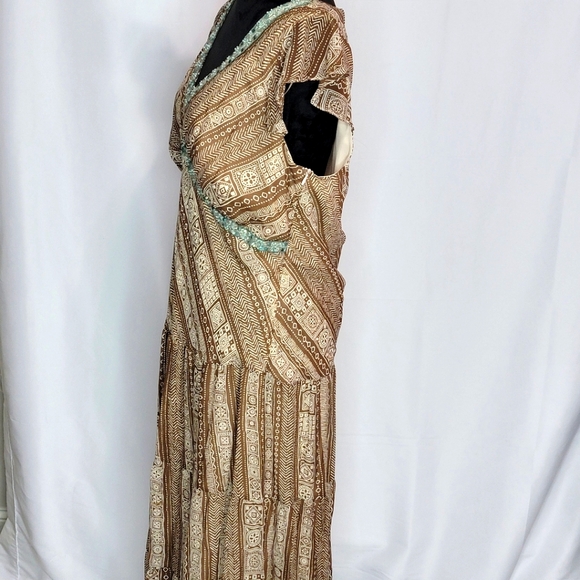 SANGRIA Woman Aztec Print Maxi Dress Size 16W #356 - Picture 4 of 8